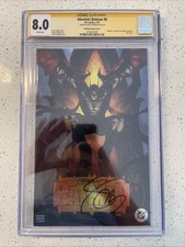 Absolute Batman #8 CGC 8.0 Signed Snyder /  Aaron Bartling Variant DC picture