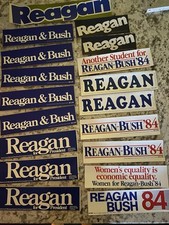 Vintage US Campaign Buttons & Stickers,  1960-1980. picture