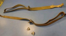 2 Rare Original German Cold War Military Rifle Sling Post WWII 2 Patina W/ TABS picture