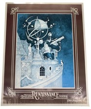 Texas Renaissance Festival TRF 11th Annual 1985 Real  Musgrave Poster Signed picture