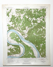 LEAVENWORTH, IN KY USGS Quadrangle Topographic Map, Southern IN, OHIO River 1950 picture
