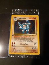 Pokemon Machamp 8/102 Base Set Salted First Edition Eng Sealed picture