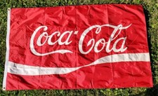 Coca Cola Flag 3' X 5' (1960's) Vintage Coca-Cola Flag picture