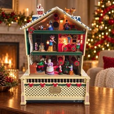 Rare Vintage 1995 Mr.Christmas Santa's Musical Workshop Music Lights  in box  picture
