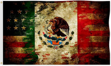 America Mexico Flag USA Mexican Friendship Flag 2X3Ft Fade Proof Vivid Color 100 picture