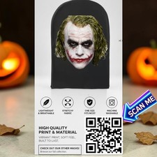 New Heath Ledger Mesh Mask SeeThru Halloween Costume Cosplay THE Joker Batman 🃏 picture