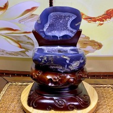10LB Natural amethyst Agate Treasure Basin Quartz Geode cluster Healing decor picture
