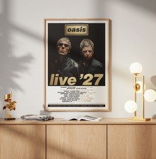 Oasis Tour - Live '27 - Manchester Glasgow Rome Paris 2027 - Poster Poster A3 picture