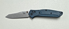 Benchmade 940-04 Osborne M390 Reverse Tanto Blade Blue Denim Micarta Handle picture