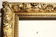 SUPERB ANTIQUE FITS 20 X 23 FRENCH BAROQUE PICTURE FRAME ORNATE WOOD GOLD LOUIS picture
