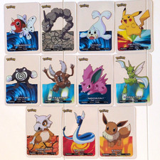 edibas Pokémon Lamincards 2005 French 11-Card Lot Pikachu Evoli Onix picture