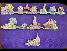 Hong Kong Disneyland - 20th Anniversary Parade Pin Full Set - 11 Pins picture