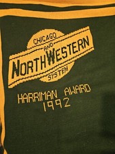 Chicago & NorthWestern System Harriman Award 1992 Blanket  Knit Throw 60x70 In picture