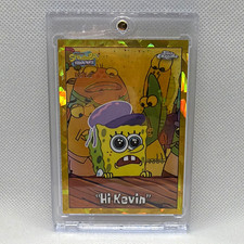 2025 Topps Chrome SpongeBob SquarePants #81 Hi Kevin Gold Parallel Card picture