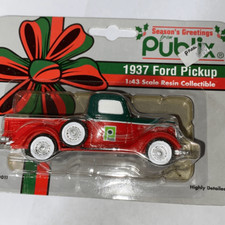 Publix Red 1937 Ford Pick up Season's Greetings 1:43 Scale Resin Collectible picture