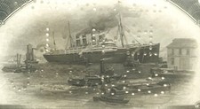 Antique 1910s - 1920s Titanic IMM Stock Certificate 🚢 JPM Punch Top Brown picture