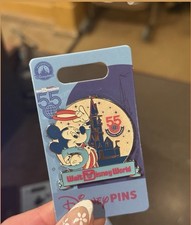 Disney Parks 2026 Walt Disney World 55th Anniversary Mickey Mouse Castle Pin New picture
