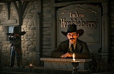 I'm Your Huckleberry Tombstone All Metal Tin Sign up to 12x18 picture