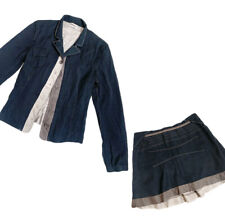 Miu Miu set ~ deconstructed shirt jacket mini skirt xs s italy 2000s top vintage picture