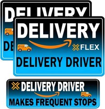 Flex Delivery Driver Car Magnet, 3PCS Frequent Stops Removable Set, Delivery ... picture