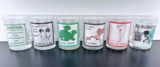6 vintage 60s / 70s Risqué Novelty Bar Glasses__Retro Highball Cocktail Tumblers picture