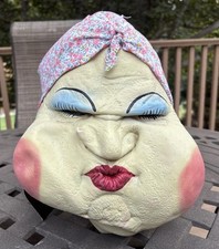 Vtg 1999 Illusive Concepts Female Constipation Halloween Mask picture
