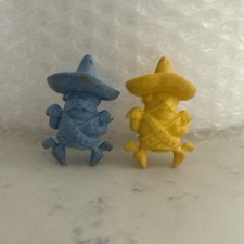 VINTAGE 1968 BLUE N YELLOW FRITO BANDITO PENCIL ERASER FRITO LAY ADVERTISING picture