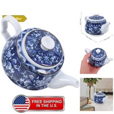 Vintage porcelain teapots Ceramic Tea Kettle with Built Filter High Temperatu... picture