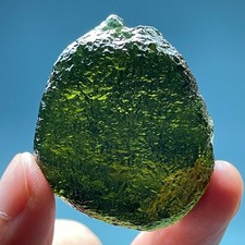 162CT Moldavite Genuine Raw Moldavite Crystal from Czech Republic PICcertificate picture