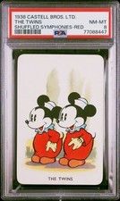 PSA 8 1938 CASTELL BROS. LTD. SHUFFLED SYMPHONIES THE TWINS RED MINT picture