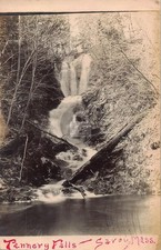 Tannery Falls in Savoy MA 1907 RPPC Photo Postcard COPY picture