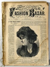 Huge Lot Ephemera Loose Paper Pages Fashion Bazar Scribner's Journaling Junk picture