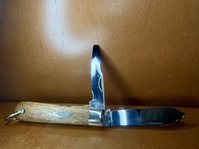 Case XX USA RARE 1965-69 Hard Wood Electrician's Pocket Knife w/ Bail 12031L picture