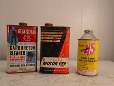 3 Vintage Automotive Man Cave Pint Cans Guardian Keene Anco Super 45 picture
