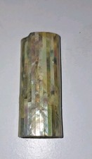 VINTAGE Mother of Pearl Shell BIC Lighter Case Ocean Cover Gift 1980s Old Stock  picture