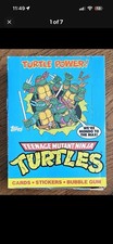 Vintage 1989 Topps Teenage Mutant Ninja Turtles Series 1 Wax Box - 48 Packs picture