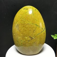 549g Natural Polished Green Opal Pattern Quartz Crystal Palm Stone Madagascar 06 picture