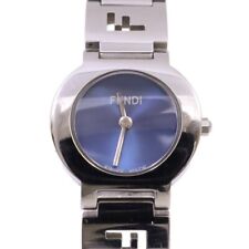 Fendi 3050L Breath Watch Quartz Ladies Blue Dial Genuine Ss Belt picture