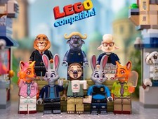 8X Figures Lot Nick Wilde Judy Hopps FLASH LEONARD BOGO Zootopia Minifigure Toy picture