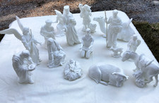 Vintage Lenox The Nativity 15 Piece Set White Bisque Bone China Boxes READ picture