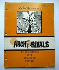 Bally Midway Arch Rivals Arcade Service Repair MANUAL 1989 With Schematics picture