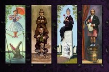 HUGE Set 4 Haunted Mansion Stretching Room Disney Posters 12” x 36” each, thick picture