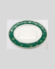 Wedgwood Sterling Holiday Bone China Platter w/Snowflakes|Serving Platter|Home picture