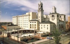 The Jefferson Sheraton Hotel Richmond VA Birds Eye vintage postcard c823 picture