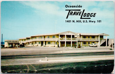Oceanside Travel Lodge California Hotel Motel Inn 1960s Postcard picture