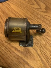 Vintage Antique APSCO School Hand Crank Pencil Sharpener Giant Chicago 1921 RARE picture