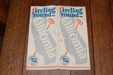 RARE 1923 CIRCLING AROUND TO CA. PACIFIC STEAMSHIP CO.  BROCHURE picture
