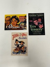 VINTAGE MOVIE POSTER TRADING CARDS - ARIANE, CITY STREETS, TILLIE AND GUS - 2009 picture