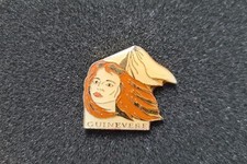 Vintage Guinevere Merlin King Arthur Dragon Welsh Badge Christmas  picture