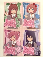 Doki Doki Literature Club Monika Sayori Yuri Natsuki Postcard Tokyo Tower Iyowa picture